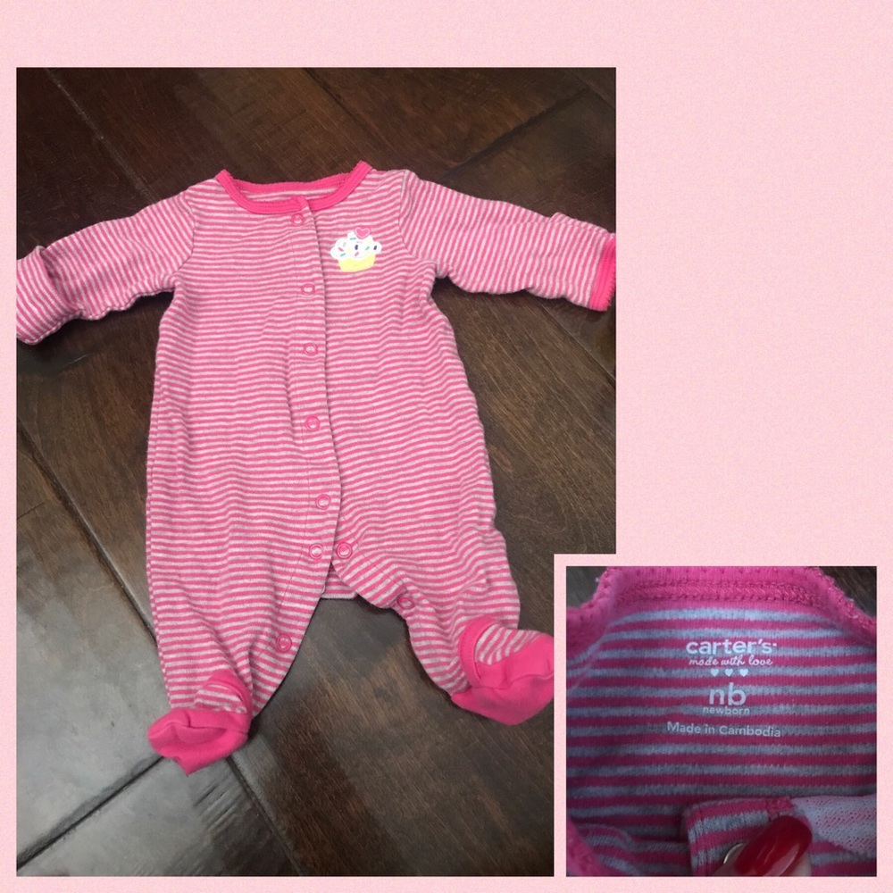 6 baby items for $15! Cupcake sleeper newborn